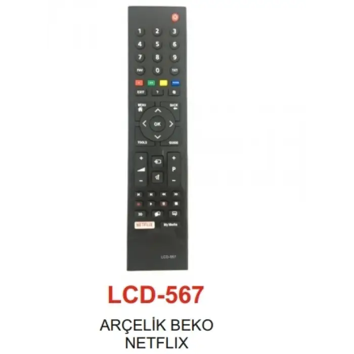 ieg™ Arçelik - Beko 3d Smart  Netflix Tv Kumandası - Lcd 567