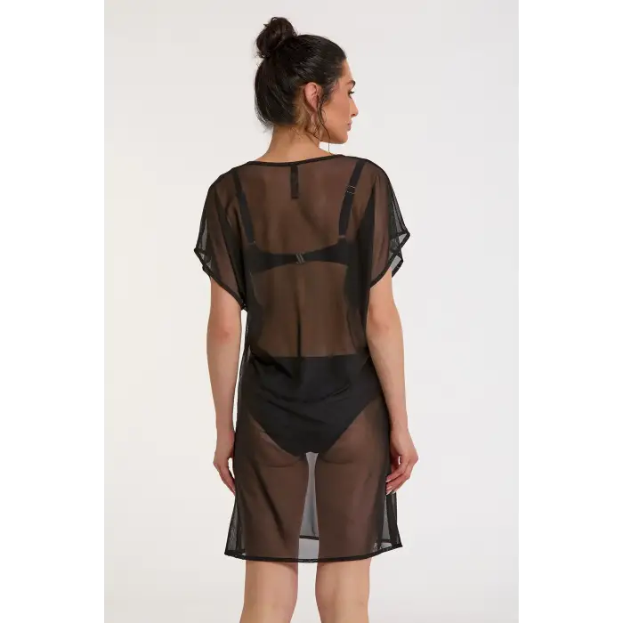 ieg™ Argento 2095-3001 Kadın Aksesuarlı Kısa Kaftan