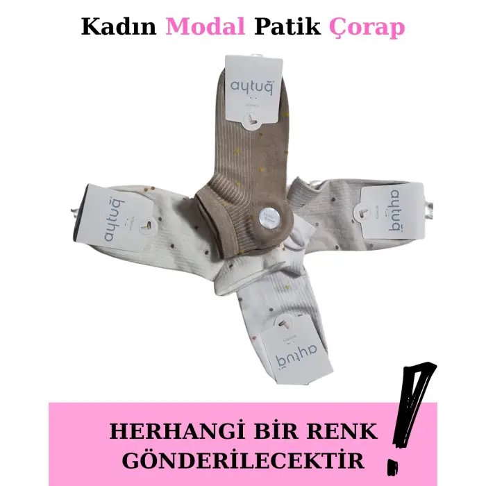 ieg™ Aytuğ 33290 Kadın Modal Patik Çorap