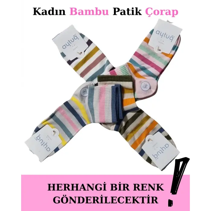 ieg™ Aytuğ 34290 Kadın Bambu Patik Çorap