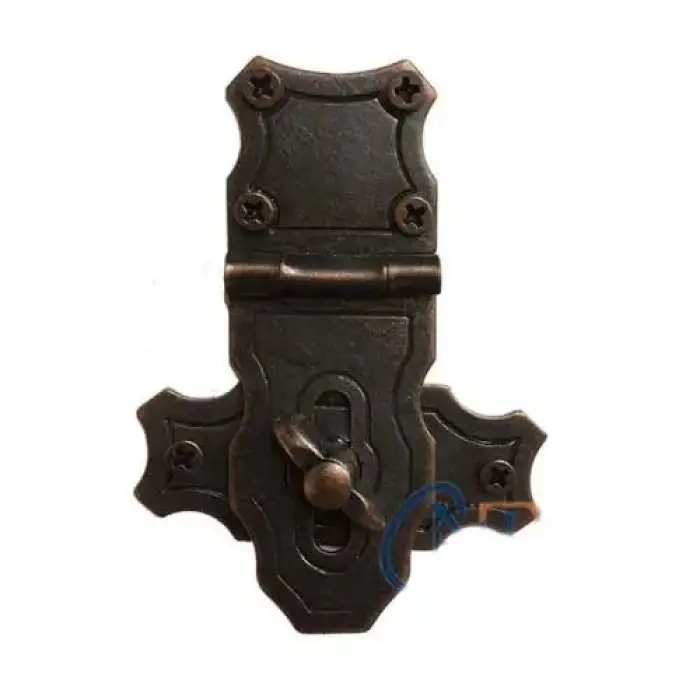 ieg™ Dekoratif Anahtarlı Sandık Askısı - 40x55mm, Oksit, 1 Adet