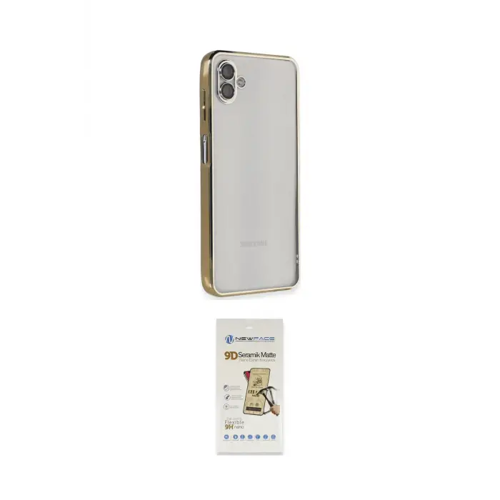 ieg™ Galaxy A04 Kılıf Vadi Minimal - Siyah Mat Seramik Nano Ekran Koruyucu