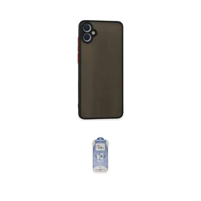 ieg™ Galaxy A05 Kılıf Ahenk Çizgi Serisi - Siyah Joko Magic 5D Cam