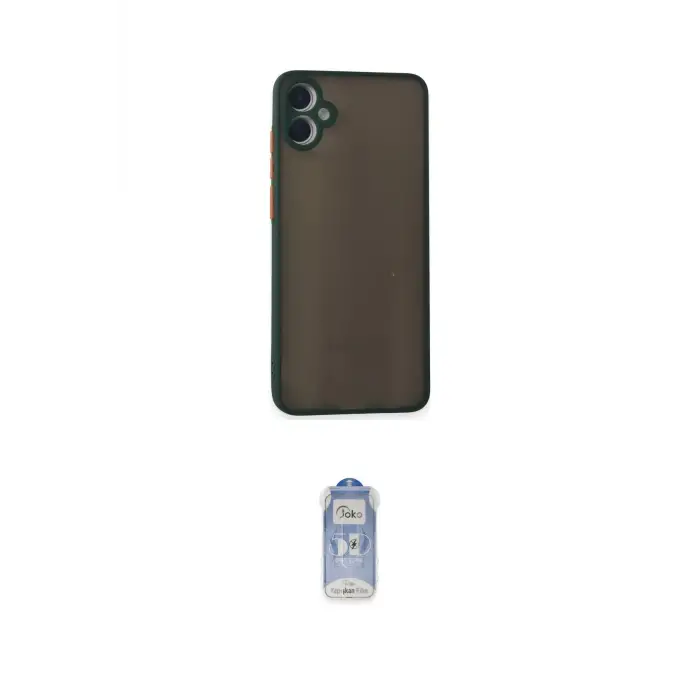 ieg™ Galaxy A05 Kılıf Ahenk Çizgi Serisi - Siyah Joko Magic 5D Cam