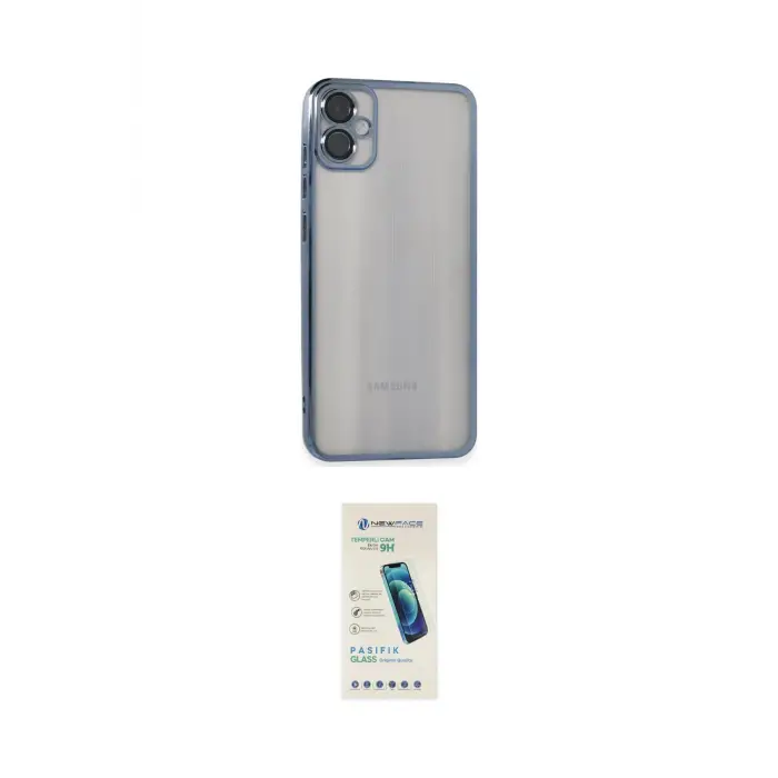 ieg™ Galaxy A05 Kılıf Vadi Minimal - Şeffaf Pasifik Cam Ekran Koruyucu