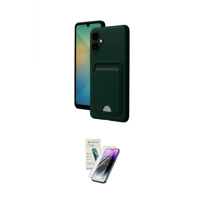 ieg™ Galaxy A06 Kılıf Vadi Çizgi Prime - Şeffaf Pasifik Cam Ekran Koruyucu