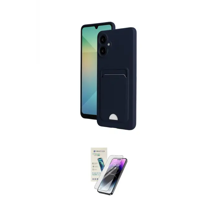 ieg™ Galaxy A06 Kılıf Vadi Çizgi Prime - Şeffaf Pasifik Cam Ekran Koruyucu