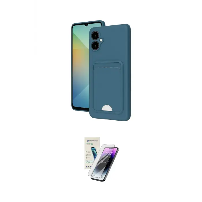 ieg™ Galaxy A06 Kılıf Vadi Çizgi Prime - Şeffaf Pasifik Cam Ekran Koruyucu