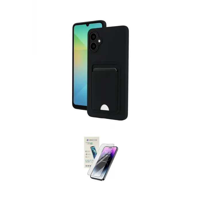 ieg™ Galaxy A06 Kılıf Vadi Çizgi Prime - Şeffaf Pasifik Cam Ekran Koruyucu