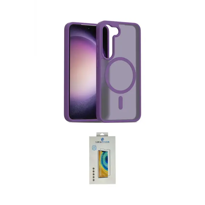 ieg™ Galaxy S23 Kılıf Siluet Minimal Prime - Şeffaf Polymer Nano Ekran Koruyucu