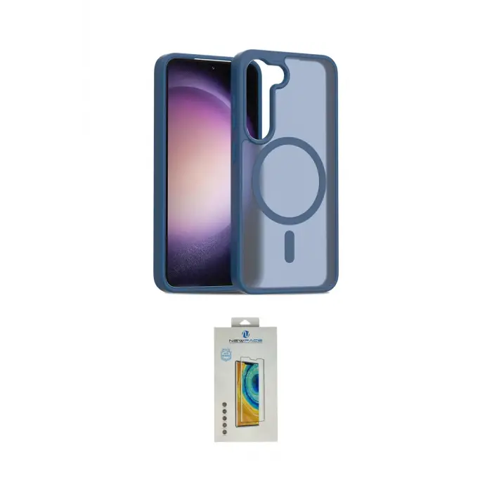 ieg™ Galaxy S23 Kılıf Siluet Minimal Prime - Şeffaf Polymer Nano Ekran Koruyucu