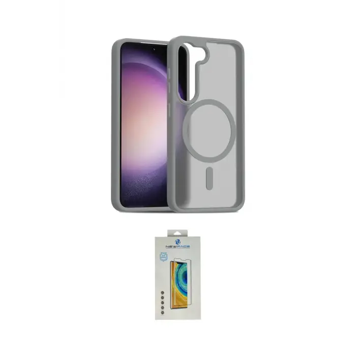 ieg™ Galaxy S23 Kılıf Siluet Minimal Prime - Şeffaf Polymer Nano Ekran Koruyucu
