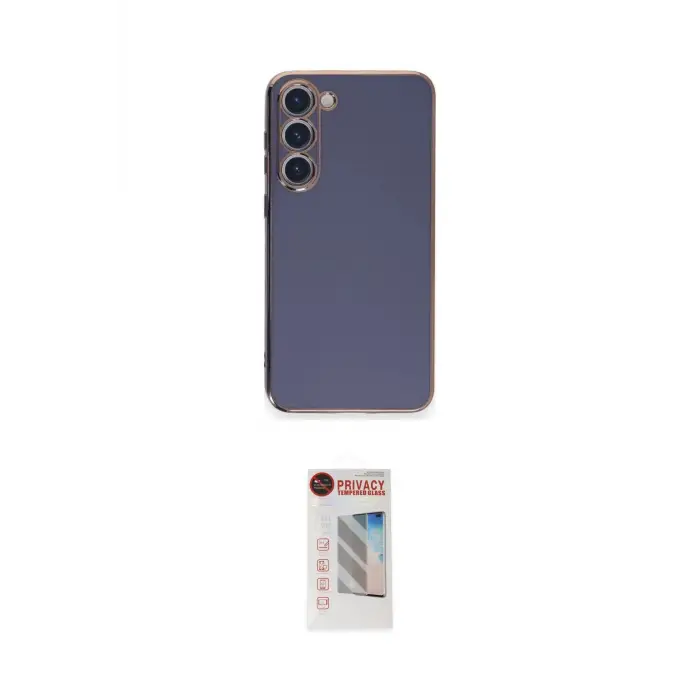 ieg™ Galaxy S23 Plus Kılıf Yankı Serisi - Siyah Hayalet Edge Cam Ekran Koruyucu