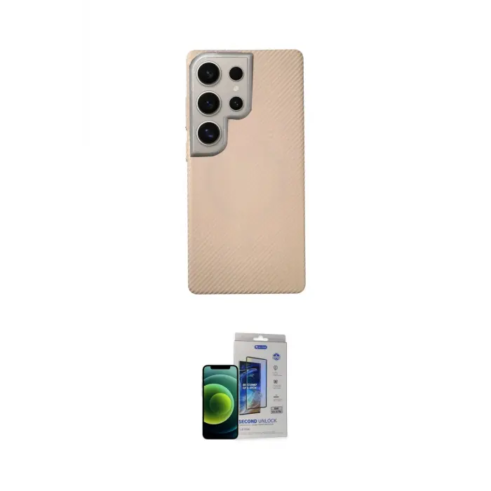 ieg™ Galaxy S23 Ultra Kılıf Eksen Prime - Siyah Durable Full Glue Curved Cam
