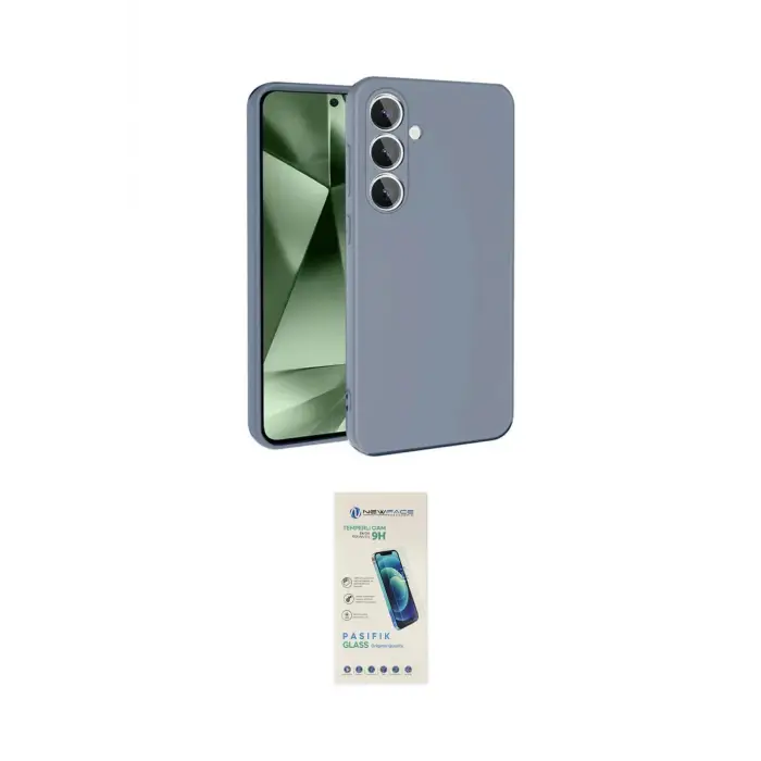 ieg™ Galaxy S24 FE Kılıf Ahenk Serisi - Şeffaf Pasifik Cam Ekran Koruyucu