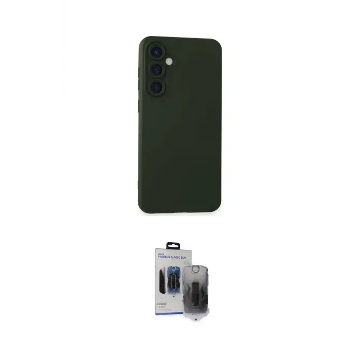 ieg™ Galaxy S24 Kılıf Ahenk Serisi - Siyah Vanessa Magic Hayalet Cam