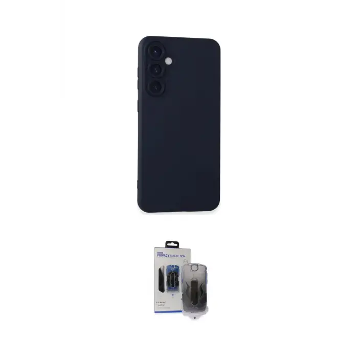 ieg™ Galaxy S24 Kılıf Ahenk Serisi - Siyah Vanessa Magic Hayalet Cam