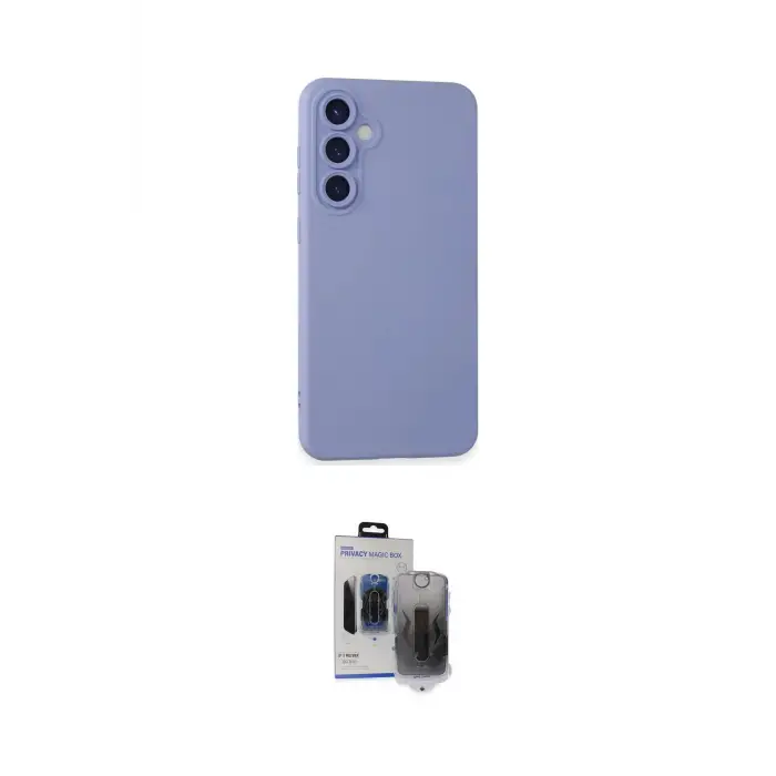 ieg™ Galaxy S24 Kılıf Ahenk Serisi - Siyah Vanessa Magic Hayalet Cam