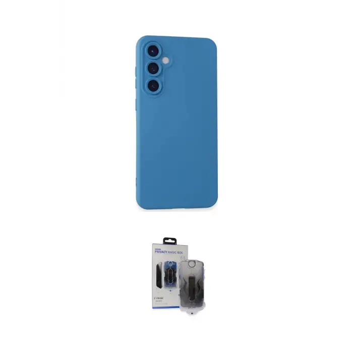 ieg™ Galaxy S24 Kılıf Ahenk Serisi - Siyah Vanessa Magic Hayalet Cam