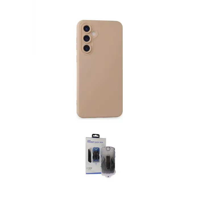ieg™ Galaxy S24 Kılıf Ahenk Serisi - Siyah Vanessa Magic Hayalet Cam