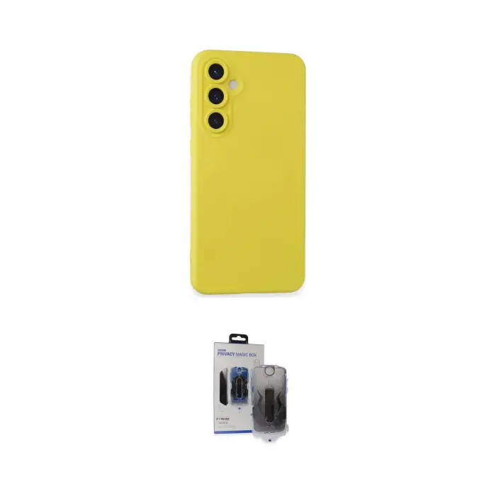 ieg™ Galaxy S24 Kılıf Ahenk Serisi - Siyah Vanessa Magic Hayalet Cam