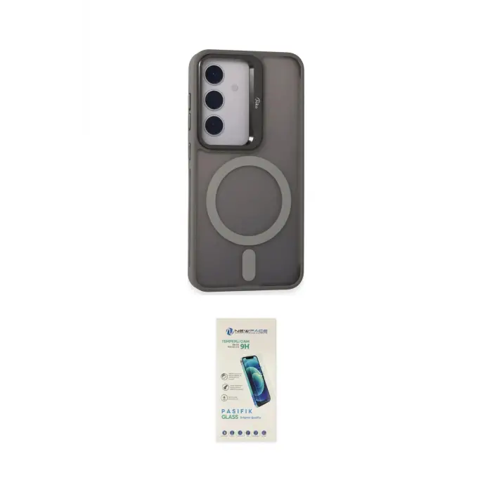 ieg™ Galaxy S24 Kılıf Akış Form - Şeffaf Pasifik Cam Ekran Koruyucu