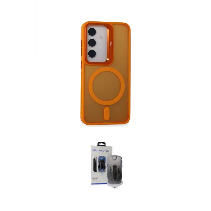 ieg™ Galaxy S24 Kılıf Akış Form - Siyah Vanessa Magic Hayalet Cam