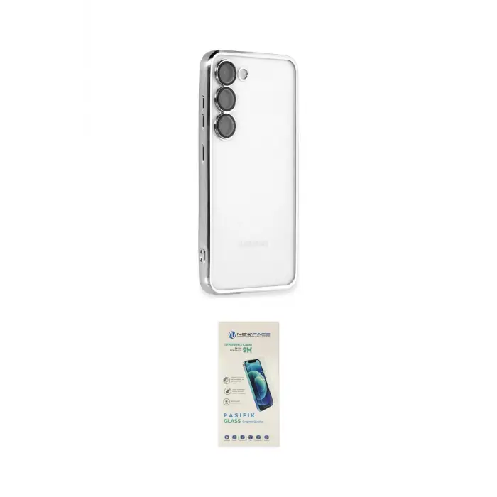 ieg™ Galaxy S24 Kılıf Vadi Minimal - Şeffaf Pasifik Cam Ekran Koruyucu
