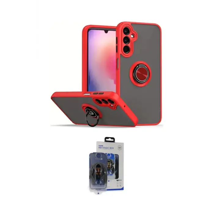 ieg™ Galaxy S24 Kılıf Yörünge Çizgi - Siyah Vanessa Magic Cam