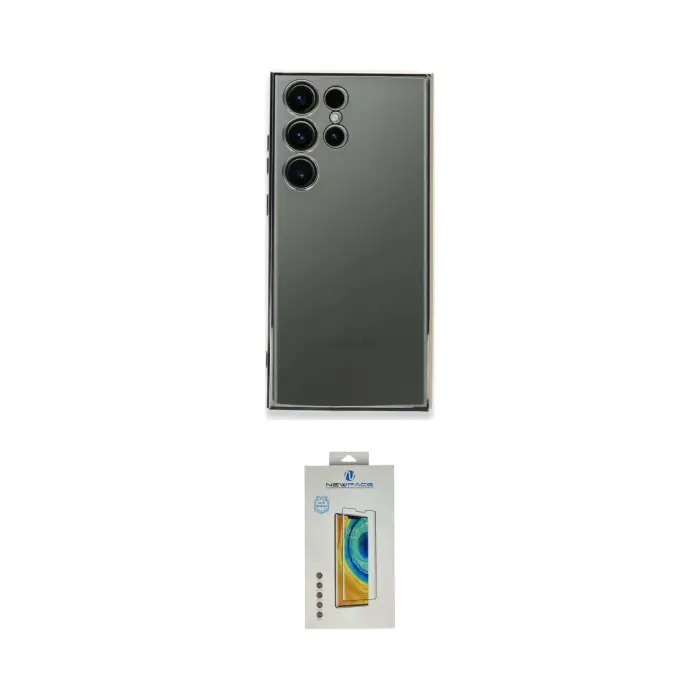 ieg™ Galaxy S24 Ultra Kılıf Vadi Minimal - Siyah Polymer Nano Ekran Koruyucu