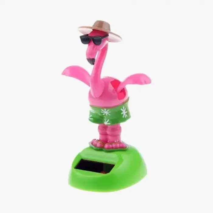 Güneş Enerjili Solar Sallanan Flamingo Figürü