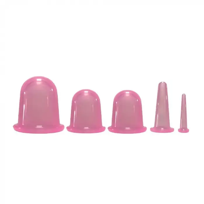 ieg™ Hacamat Kupası Seti Silikon - 5li Set - Selülit Masaj Seti