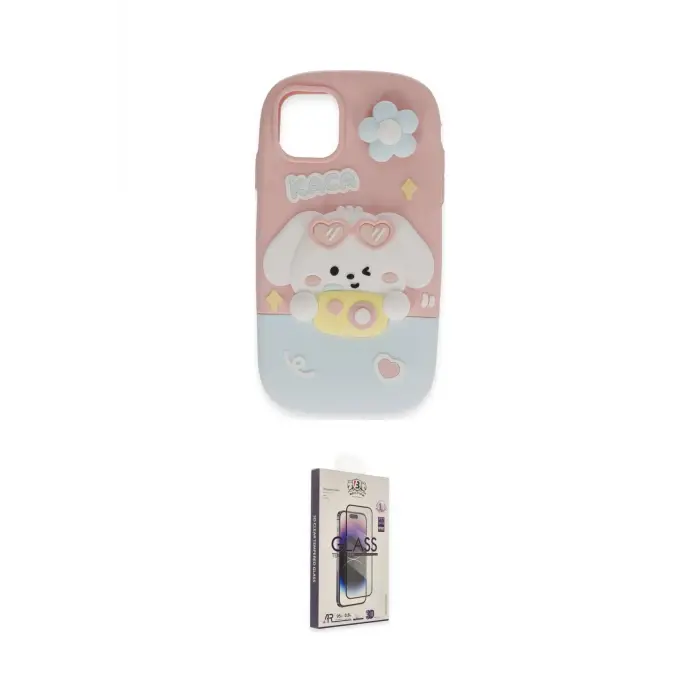 ieg™ iPhone 11 Kılıf Akış Yansıma - Siyah Bilvis 3D Cam Ekran Koruyucu