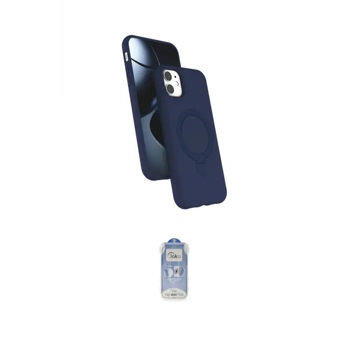 ieg™ iPhone 11 Kılıf İz Işık Koleksiyonu - Siyah Joko Magic 5D Cam