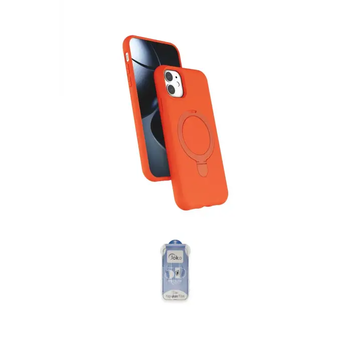 ieg™ iPhone 11 Kılıf İz Işık Koleksiyonu - Siyah Joko Magic 5D Cam