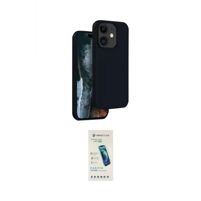 ieg™ iPhone 11 Kılıf Kıvılcım Çizgi Serisi - Şeffaf Pasifik Cam Ekran Koruyucu