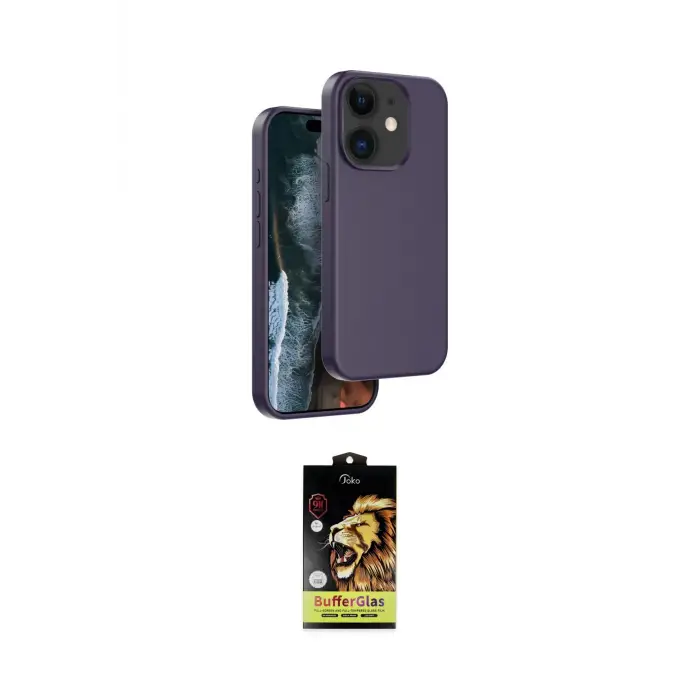 ieg™ iPhone 11 Kılıf Kıvılcım Çizgi Serisi - Siyah Buffer Cam Ekran Koruyucu