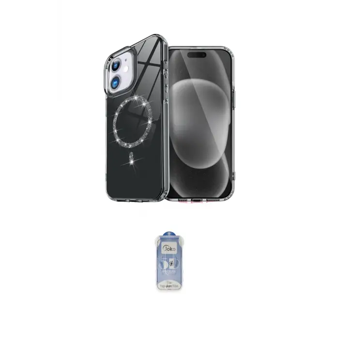 ieg™ iPhone 11 Kılıf Kıvılcım Form Prime - Siyah Joko Magic 5D Cam