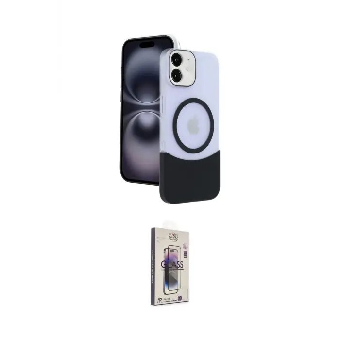 ieg™ iPhone 11 Kılıf Kozmos Form Özel Seri - Siyah Bilvis 3D Cam Ekran Koruyucu