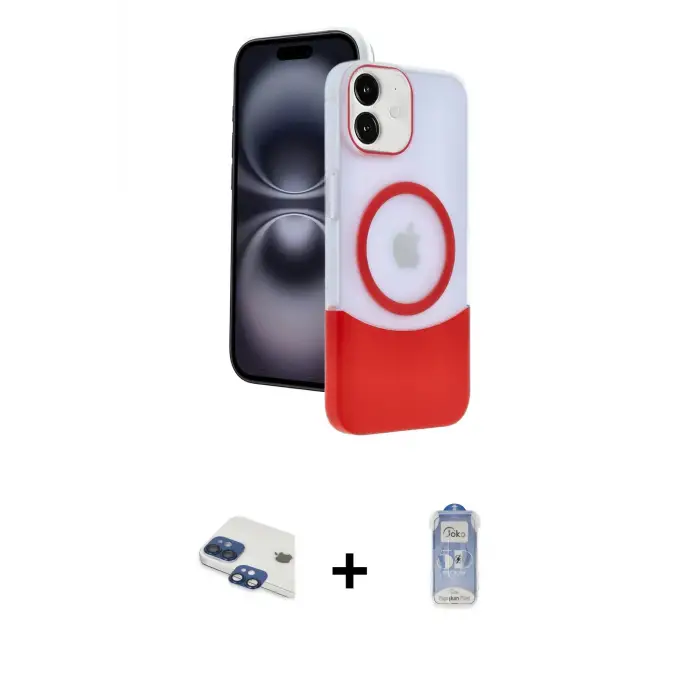 ieg™ iPhone 11 Kılıf Kozmos Form Özel Seri - Siyah Joko Magic 5D Cam + Pers Alüminyum Kamera Lens - LT