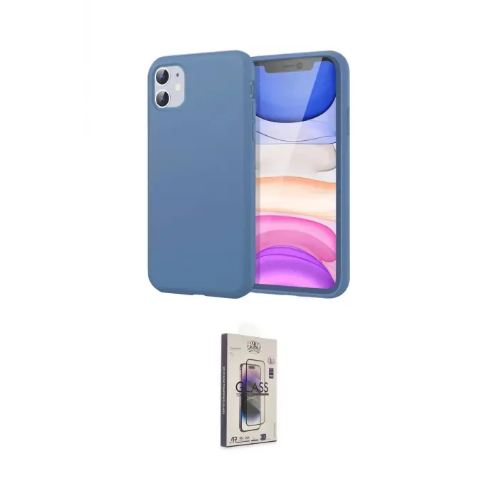 ieg™ iPhone 11 Kılıf Kozmos Yansıma Özel Seri - Siyah Bilvis 3D Cam Ekran Koruyucu