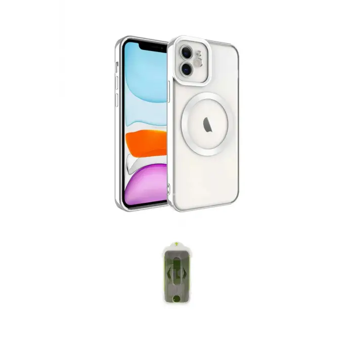 ieg™ iPhone 11 Kılıf Nova Işık Özel Seri - Siyah Joko Magic 5D Hayalet Cam