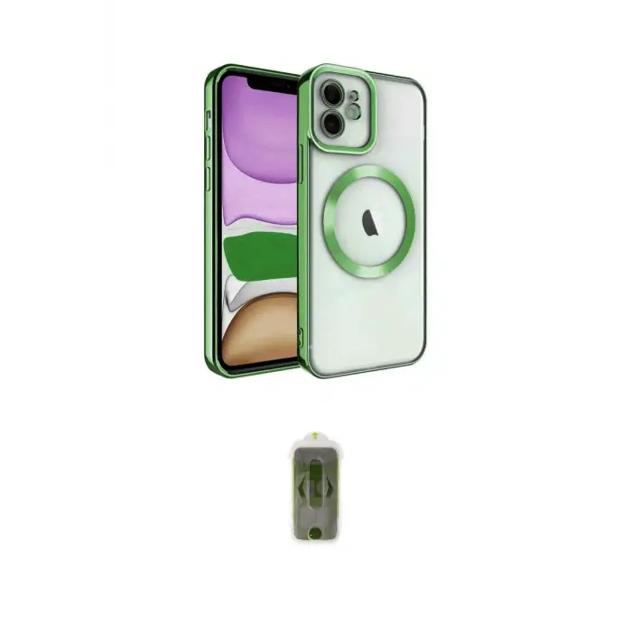 ieg™ iPhone 11 Kılıf Nova Işık Özel Seri - Siyah Joko Magic 5D Hayalet Cam