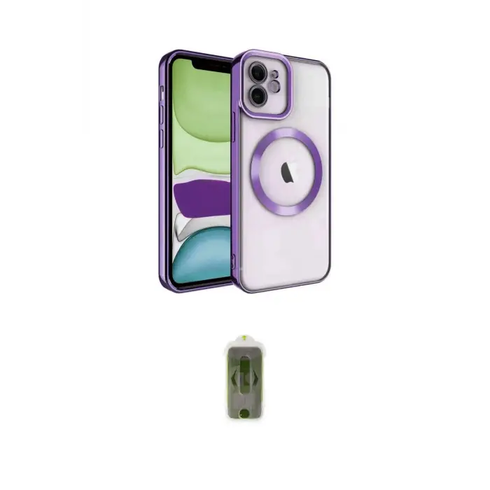 ieg™ iPhone 11 Kılıf Nova Işık Özel Seri - Siyah Joko Magic 5D Hayalet Cam