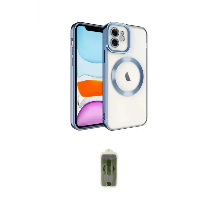 ieg™ iPhone 11 Kılıf Nova Işık Özel Seri - Siyah Joko Magic 5D Hayalet Cam