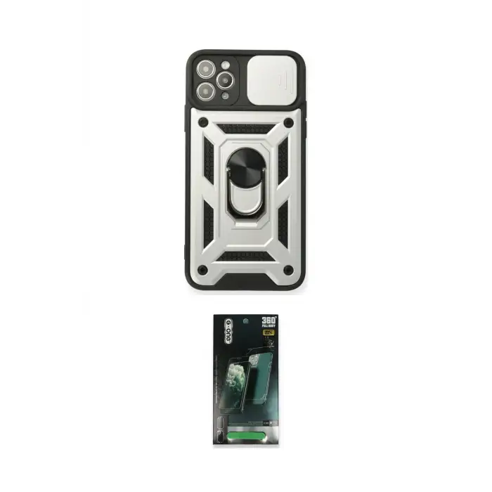 ieg™ iPhone 11 Pro Kılıf Ahenk Klasik - Şeffaf 360 Full Body Arka Koruyucu