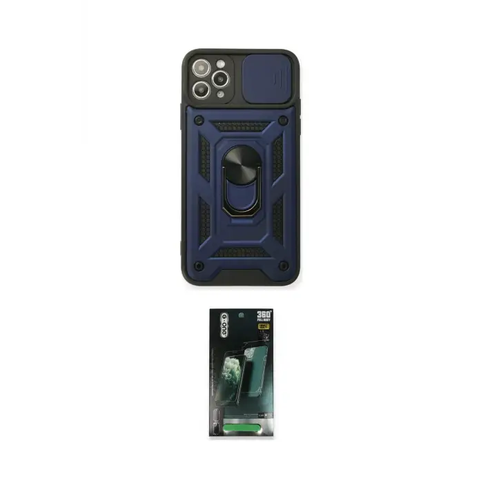 ieg™ iPhone 11 Pro Kılıf Ahenk Klasik - Şeffaf 360 Full Body Arka Koruyucu