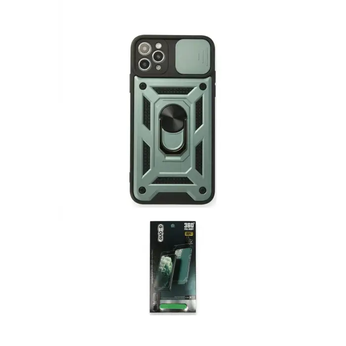 ieg™ iPhone 11 Pro Kılıf Ahenk Klasik - Şeffaf 360 Full Body Arka Koruyucu