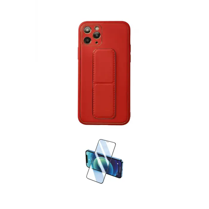 ieg™ iPhone 11 Pro Kılıf Akış Doku - Siyah 3D Antistatik Cam Ekran Koruyucu