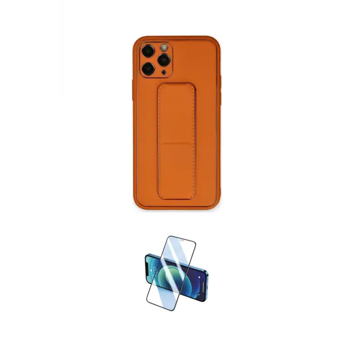 ieg™ iPhone 11 Pro Kılıf Akış Doku - Siyah 3D Antistatik Cam Ekran Koruyucu